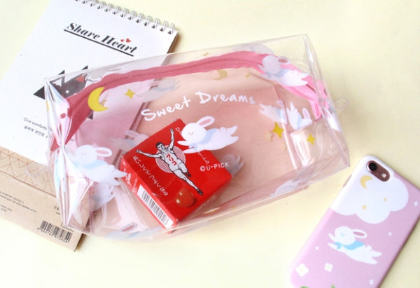 Sweet Dreams Transparent Box Pouch By U-Pick