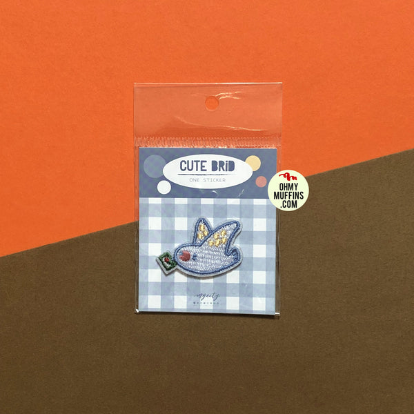 Sweet Shard Bird Embroidered Sticker Patch