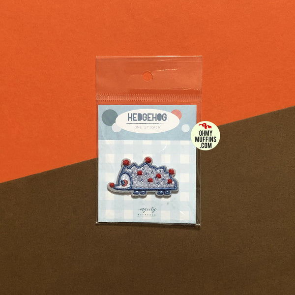 Sweet Shard [Hedgehog] Embroidered Sticker Patch