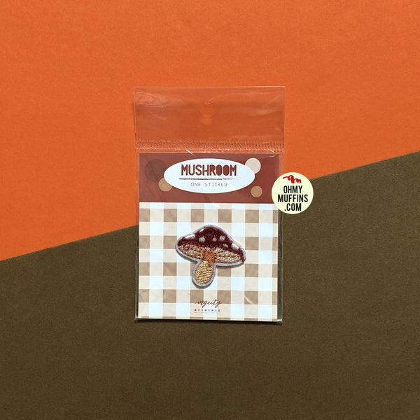 Sweet Shard Mushroon Embroidered Sticker Patch