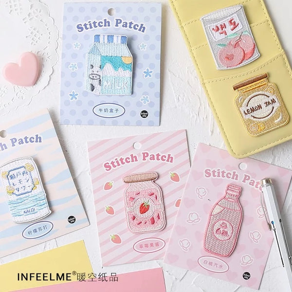 Sweet Sweet [Canned Pink Peach] Embroidered Sticker Patch