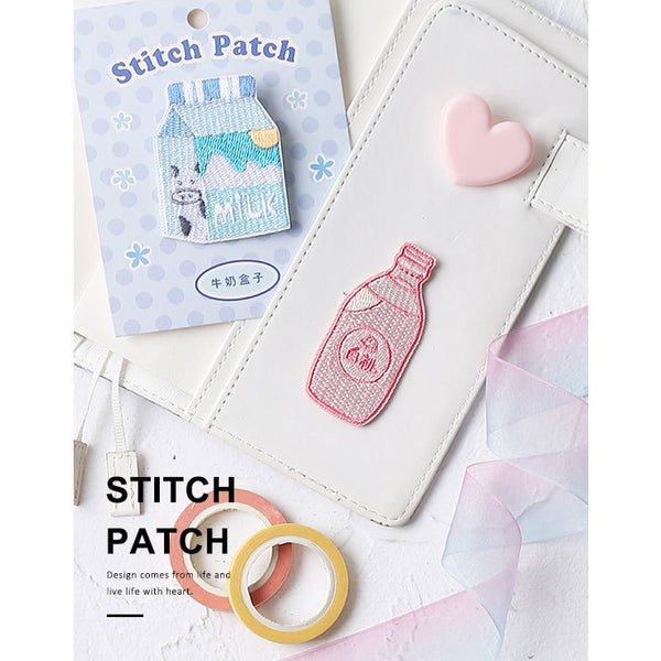 Sweet Sweet [Milk Box] Embroidered Sticker Patch