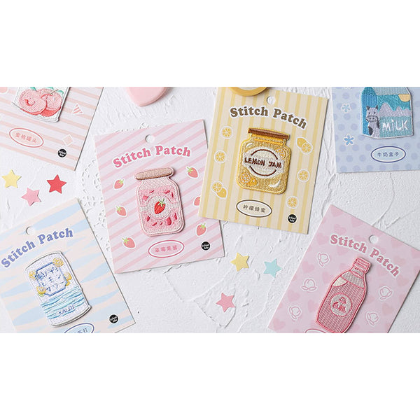 Sweet Sweet [Lemon Soda] Embroidered Sticker Patch