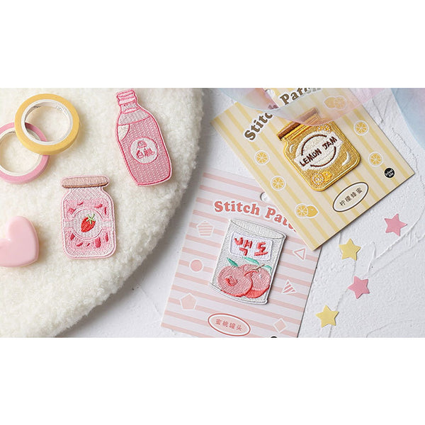 Sweet Sweet [Canned Pink Peach] Embroidered Sticker Patch