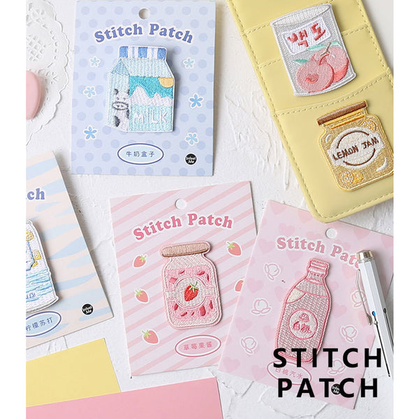 Sweet Sweet [Strawberry Pudding] Embroidered Sticker Patch