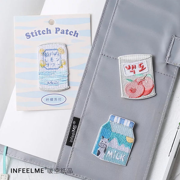 Sweet Sweet [Lemon Soda] Embroidered Sticker Patch