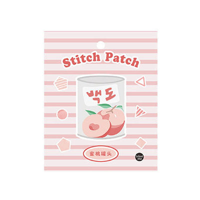 Sweet Sweet Canned Pink Peach Embroidered Sticker Patch