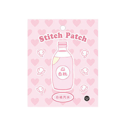 Sweet Sweet White Peach Soda Embroidered Sticker Patch