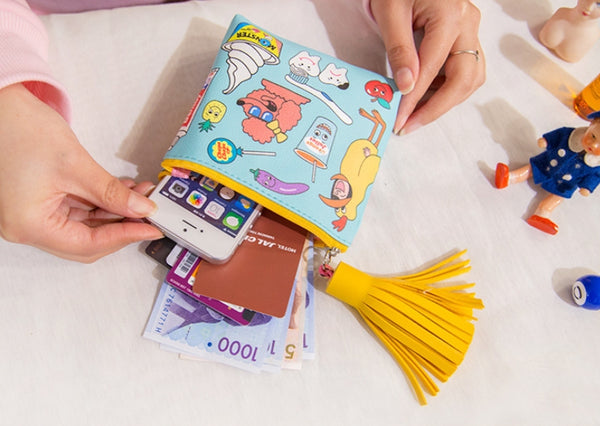 Tassel Charm [Soft Serve] Coin Pouch By Bentoy