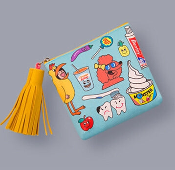 Tassel Charm Soft Serve Coin Pouch By Bentoy