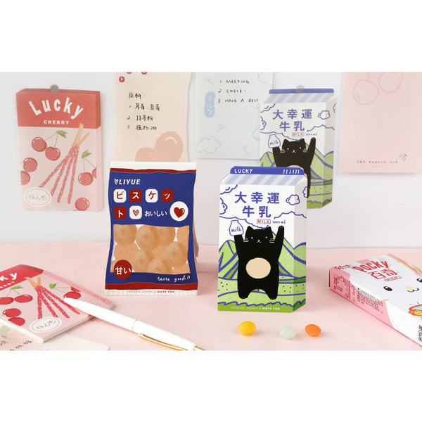 Tasty Snacks [Fresh Milk] Notepad