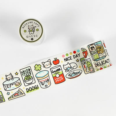 Tea Party [Cat Food Feast] Washi Tape
