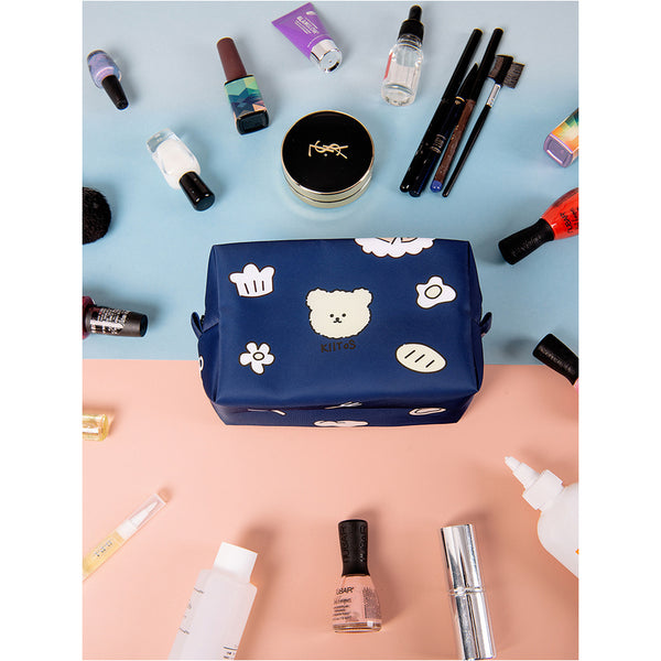 Teddy Bear [Blue] Box Pouch By Kiitos Life