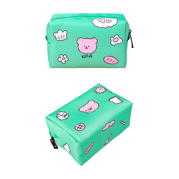 Teddy Bear [Green] Box Pouch By Kiitos Life