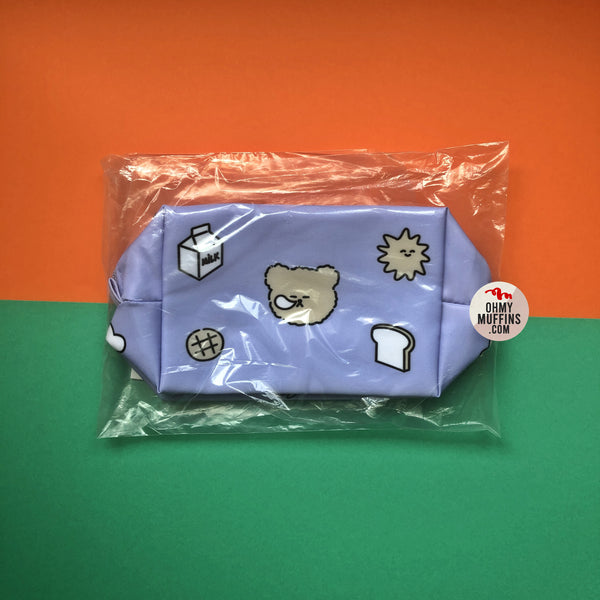 Teddy Bear [Lilac] Box Pouch By Kiitos Life