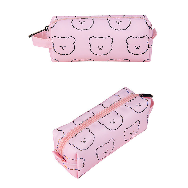 Teddy Bear Pink Box Pouch Wrist Strap By Kiitos Life amandasteo