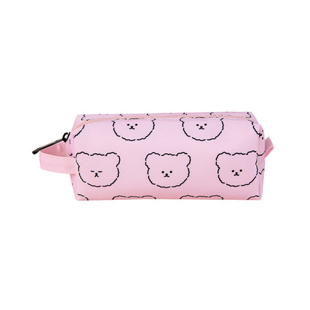 Teddy Bear [ Pink ] Box Pouch Wrist Strap By Kiitos Life