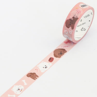 Teddy & Bichon Frise Dogs Washi Tape