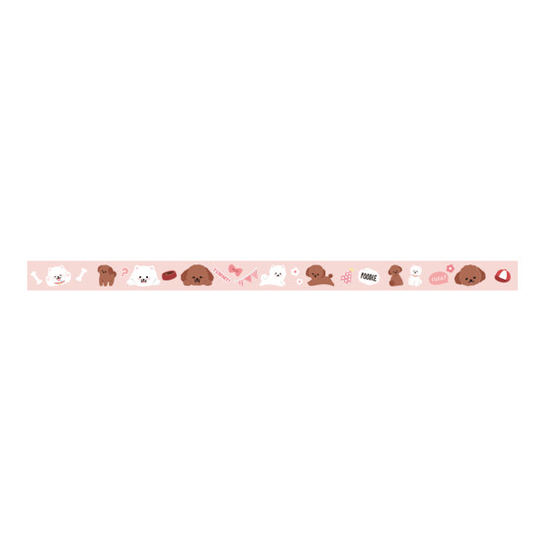 Teddy & Bichon Frise Dogs Washi Tape