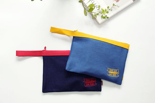 Think Less Live More [Red] Pouch By U-Pick