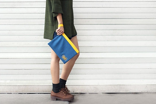 Think Less Live More [Yellow] Pouch By U-Pick
