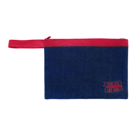 Think Less Live More Red Pouch By U-Pick