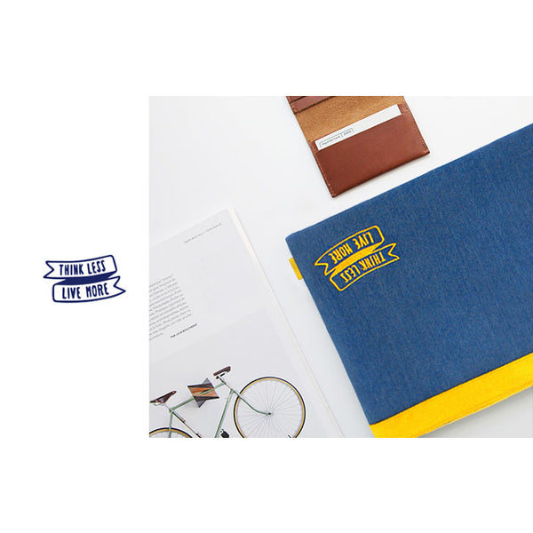 Think Less Live More [Yellow] Pouch By U-Pick