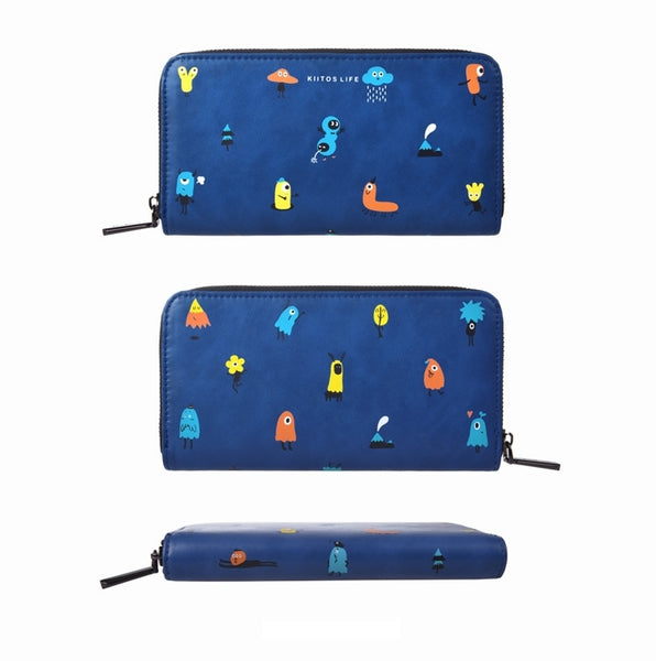 Long Tiny Monsters Wallet by Kiitos Life
