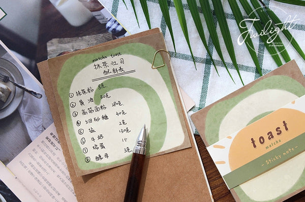 Toast Matcha Notepad