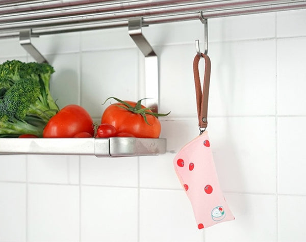 Key Coin Tomato Pink Pouch By 小野 Xaoye