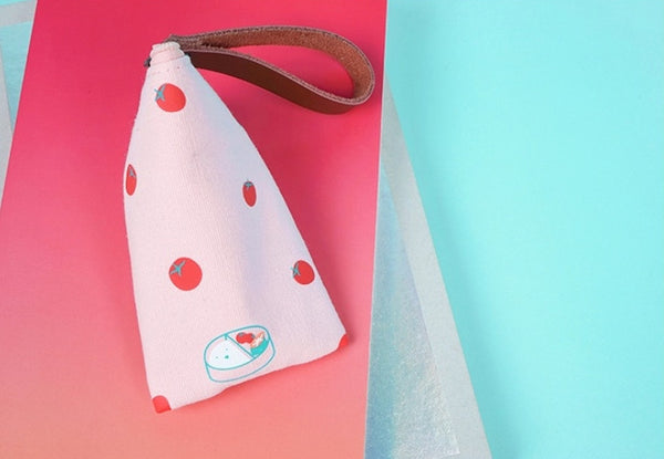 Key Coin Tomato Pink Pouch By 小野 Xaoye