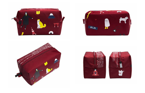 Impression Red Tokyo Box Pouch By Kiitos Life