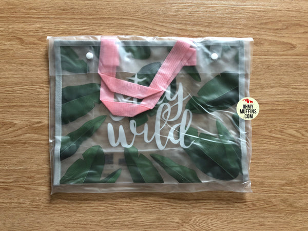 Stay Wild Transparent Beach Bag By U-Pick