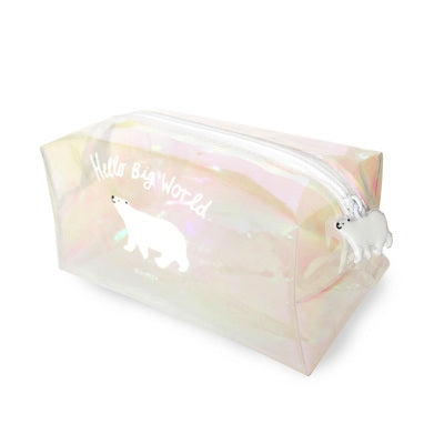 Transparent Box Polar Bear World Pouch By U-Pick