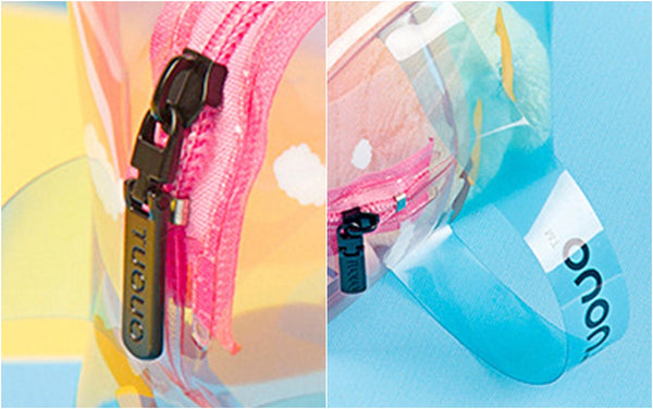 Transparent Box Pouch With Strap By TUOUO