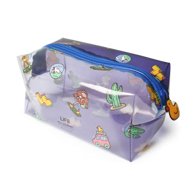 Transparent Box Life Is A Journey Pouch By U-Pick