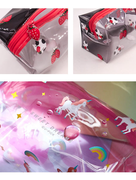 Summer Friends Transparent Box Pouch By U-Pick