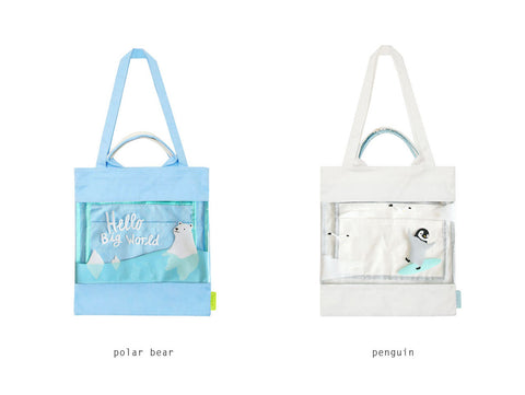 Semi Transparent Tote Bag By U-Pick