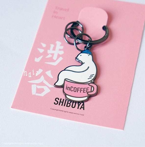 Travel In Tokyo Key Chain Shibuya By HAI2