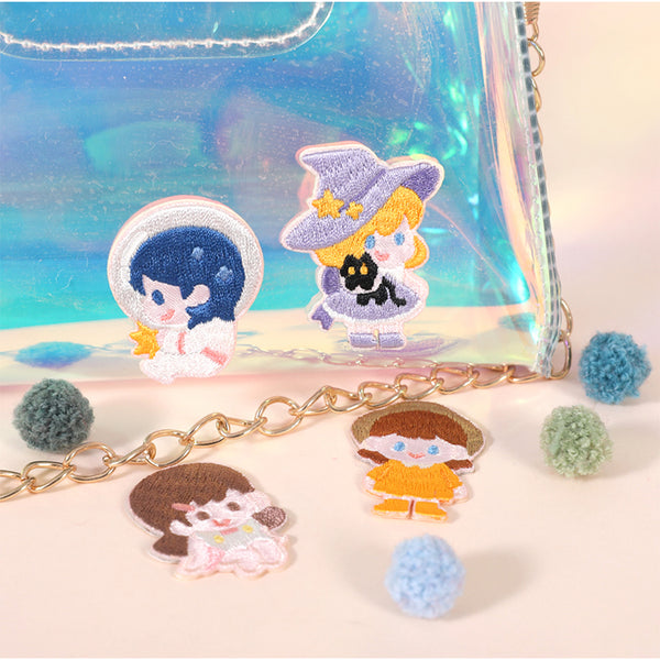 Treasure Girl [ Baby Witch ] Embroidered Sticker & Iron-On Patch