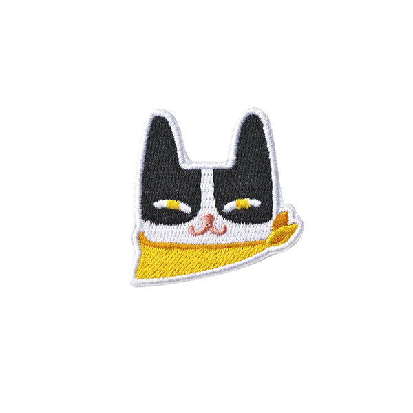 Tuxedo Cat Embroidery Brooch By Mark The Universe