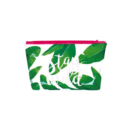 Transparent Stay Wild Travel Pouch By U-Pick