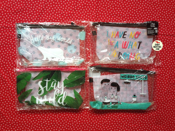 Transparent [Stay Wild] Travel Pouch By U-Pick
