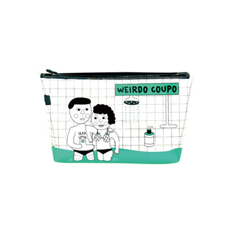 Transparent Weirdo Coupo Travel Pouch By U-Pick