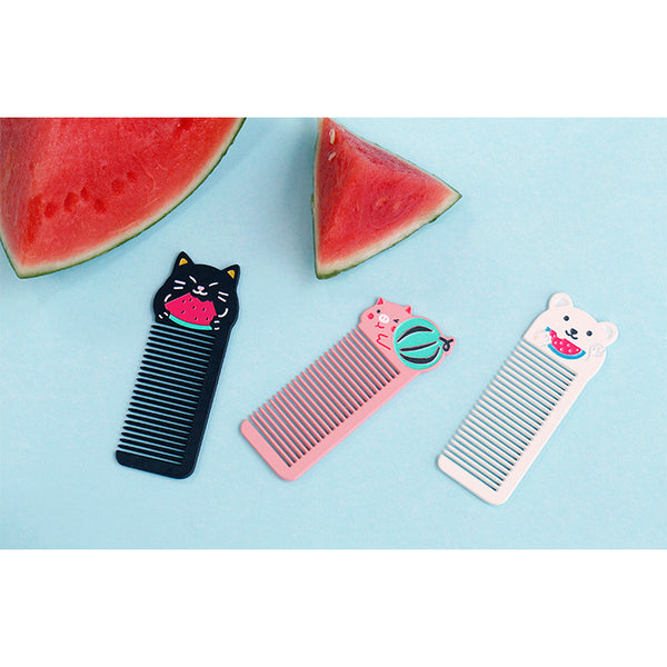 Small Pocket [Black Cat] Animal Melon Comb By U-Pick
