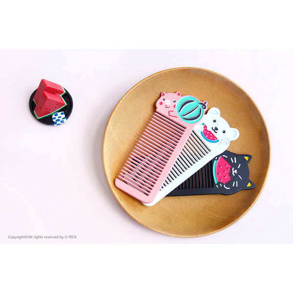 Small Pocket [Polar Bear] Animal Melon Comb By U-Pick