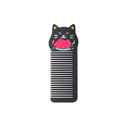 Small Pocket [Black Cat] Animal Melon Comb By U-Pick