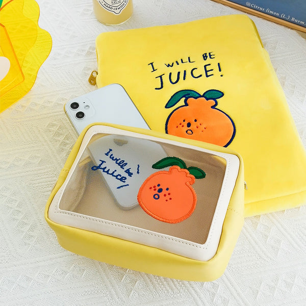 Ugly Orange [Orange Juice] Digital Pouch By Milkjoy