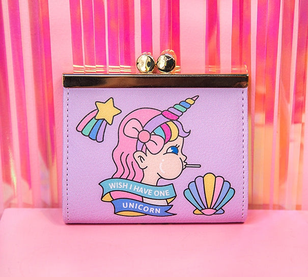 Clip Unicorn Girl Coin Pouch By Bentoy