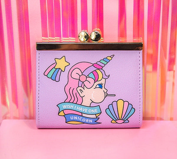 Clip Unicorn Girl Coin Pouch By Bentoy